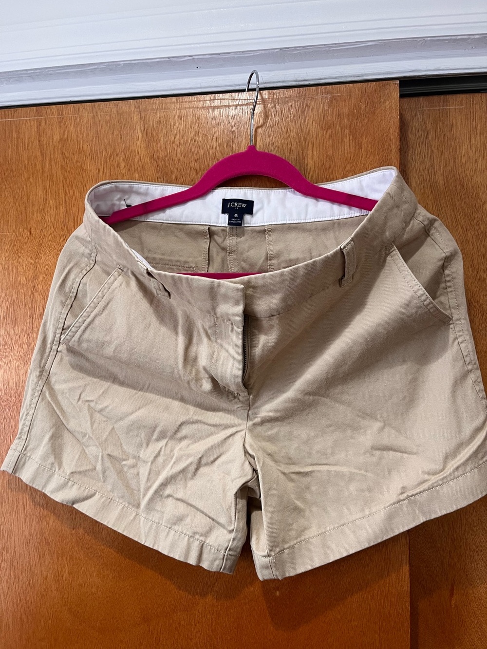 J. Crew Women's Tan Chino Bermuda Shorts